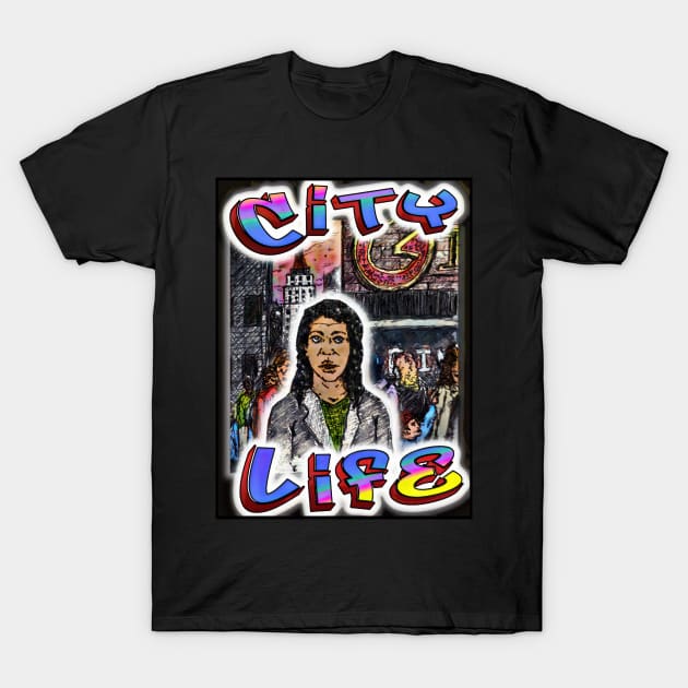 City Life T-Shirt by ImpArtbyTorg